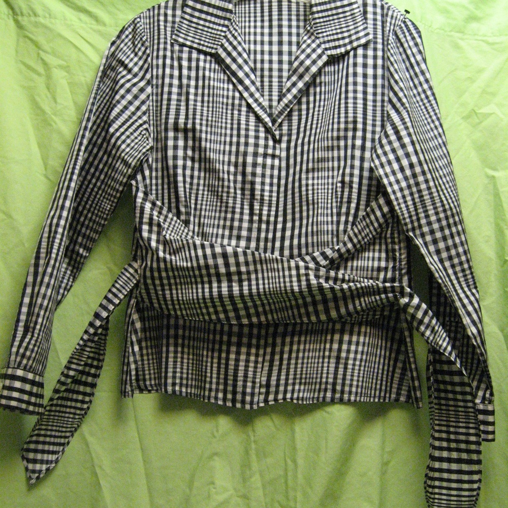 Lafayette New York 148 wrap blouse